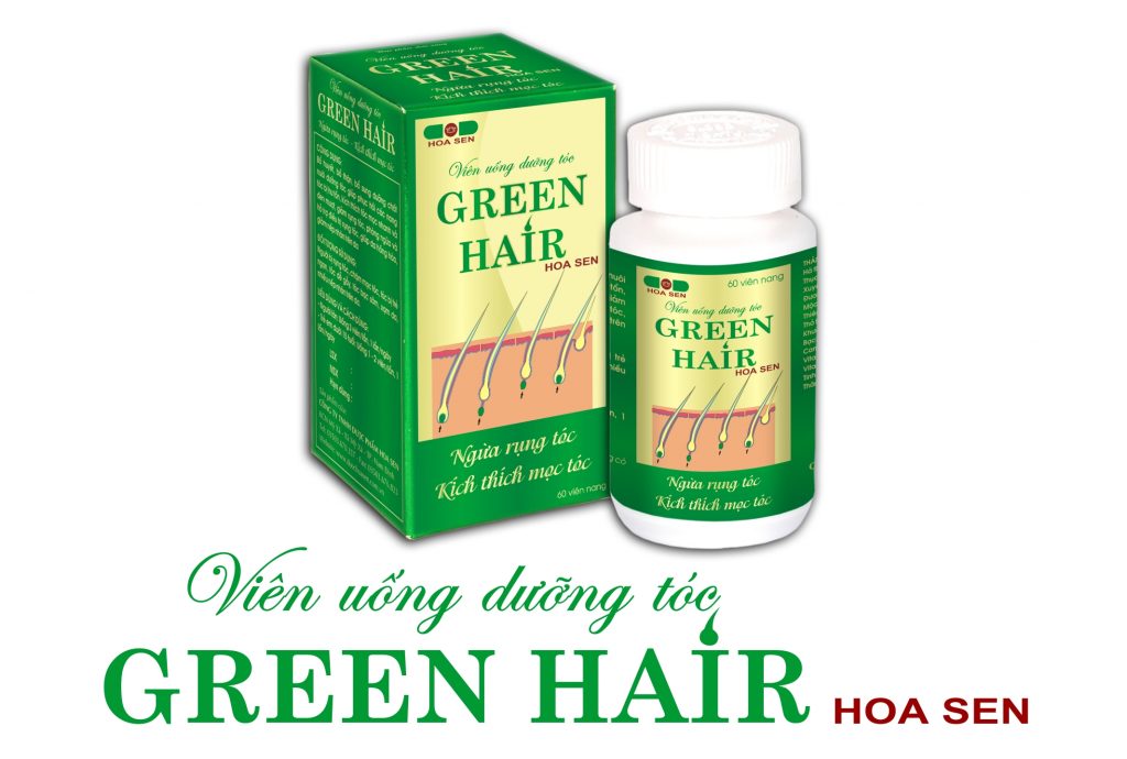 Viên Uống Dưỡng Tóc Green Hair Hoa Sen