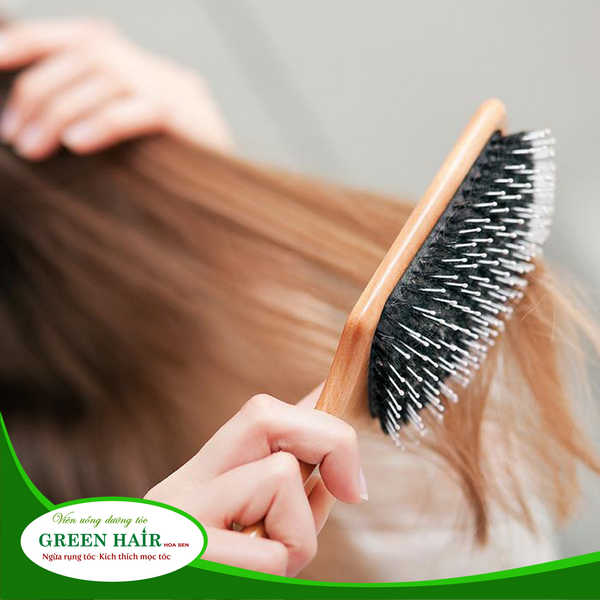 Thường xuyên chải đầu cũng là cách để ngăn rụng tóc hiệu quả