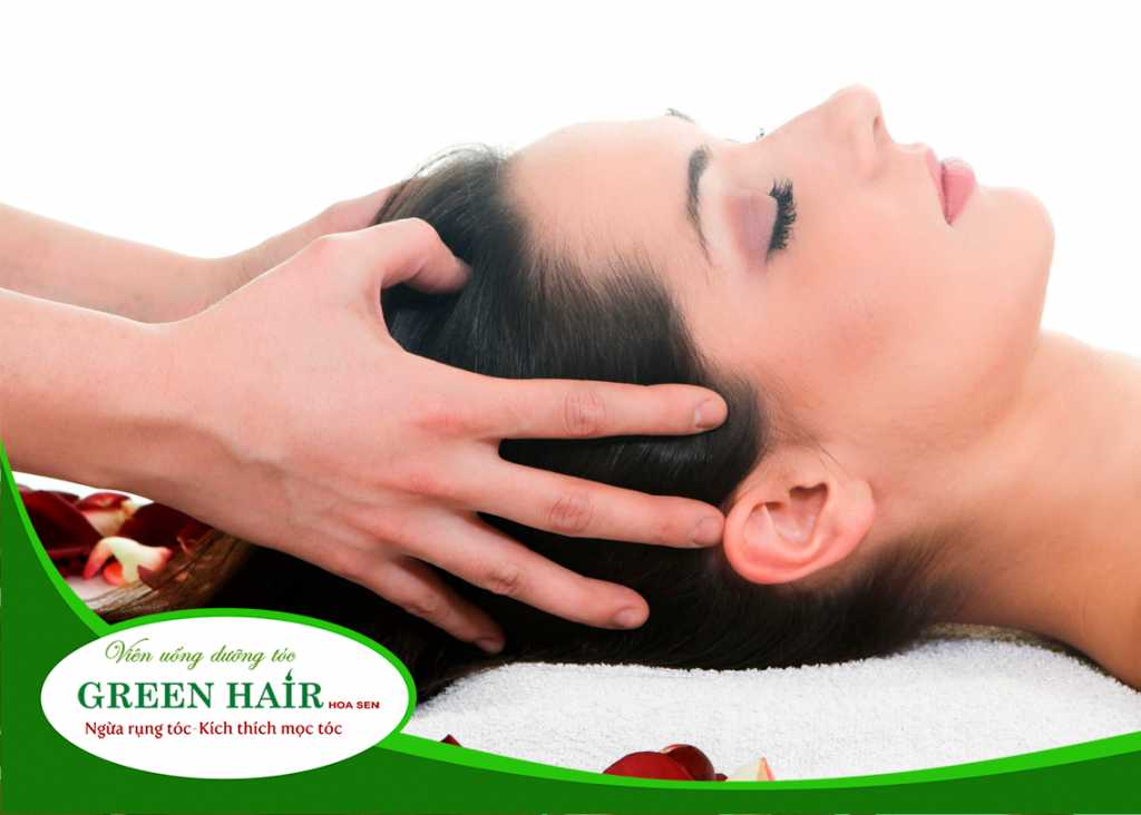 Thường xuyên massage da đầu để kích thích mọc tóc